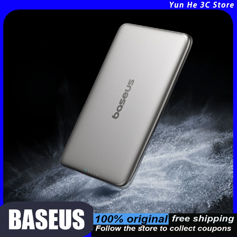 Accessories For Android Tablet - Baseus Magnetic Wireless Power Bank Ultra-Slim