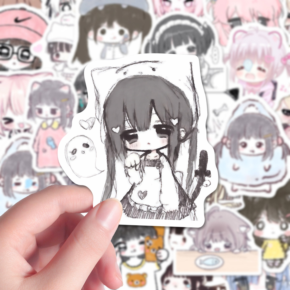 62PCS Cute Girl Graffiti Stick - Tablet Accessories For Girls 评论和价格