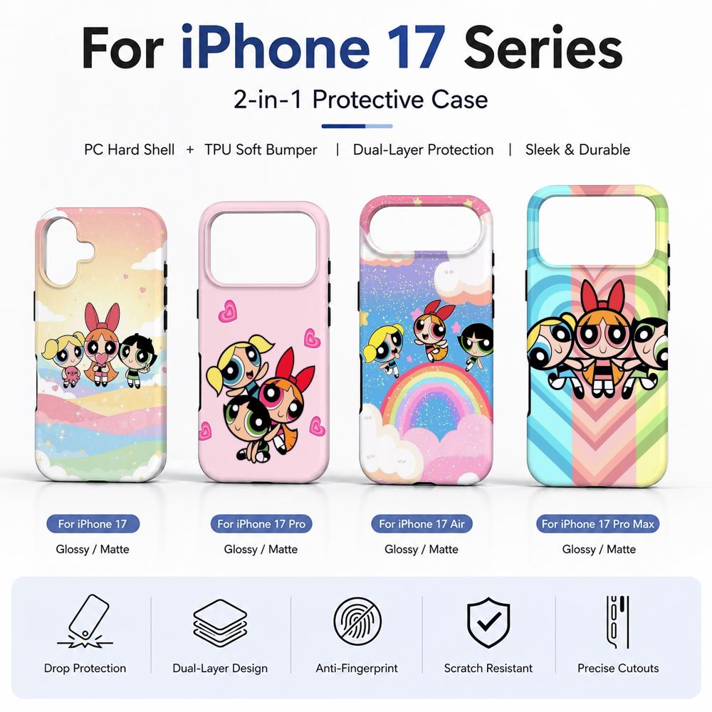 Anime P-Powerpuff Girls Phone  - Tablet Accessories For Girls 评论和价格