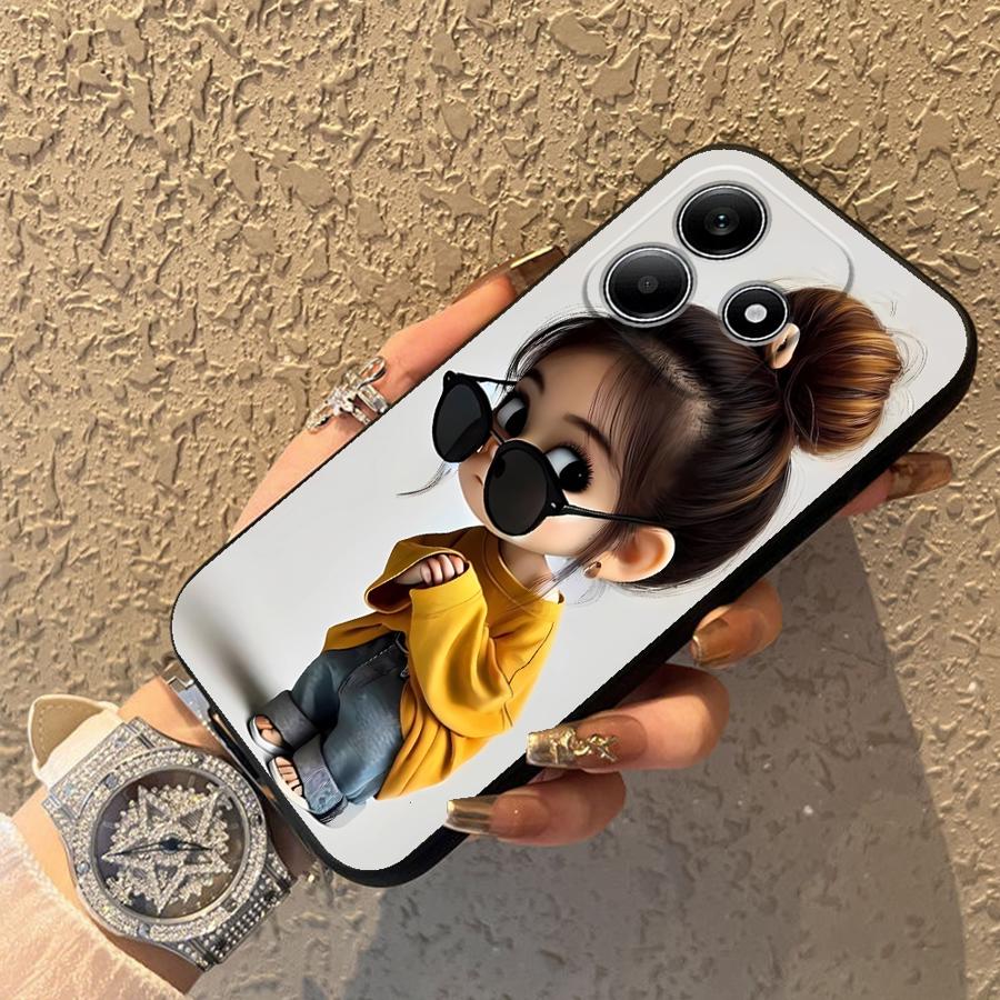 Cartoon Girl Pattern Funda Pho - Tablet Accessories For Girls 评论和价格