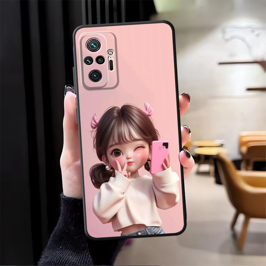 Cartoon Girl Pattern Funda Pho - Tablet Accessories For Girls 评论和价格