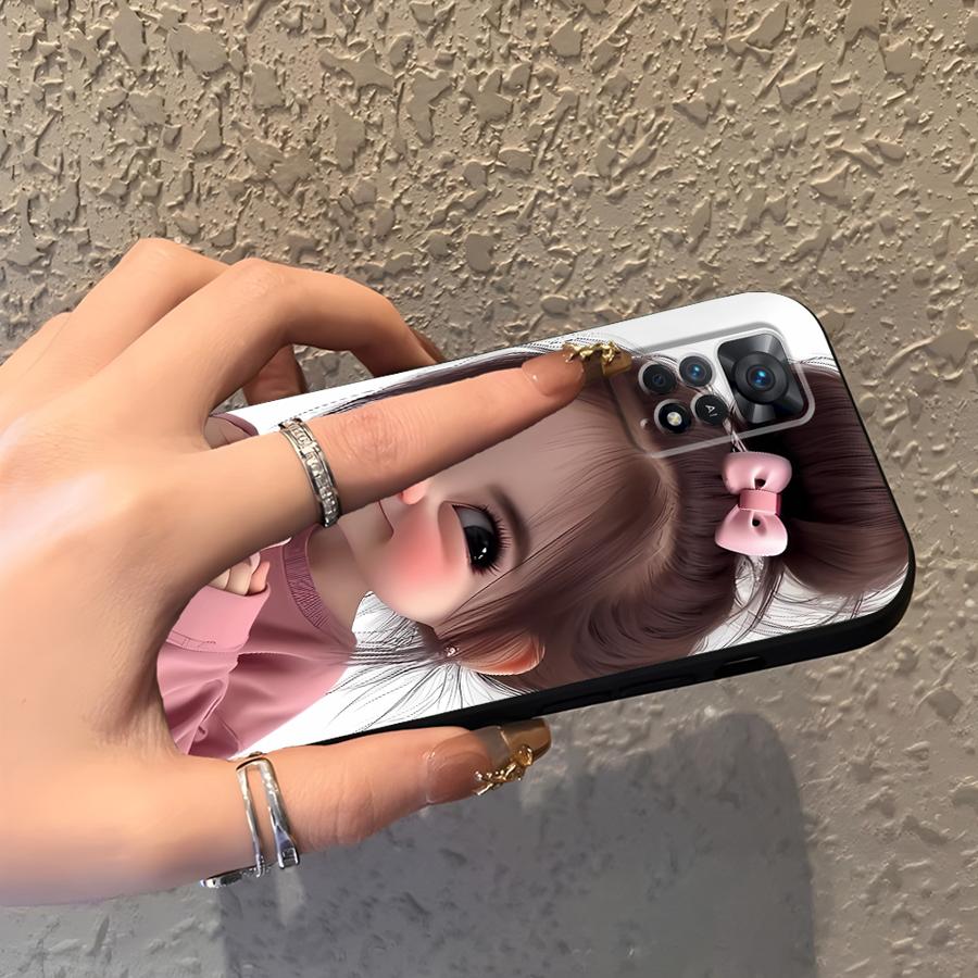 Cartoon Girl Pattern Funda Pho - Tablet Accessories For Girls 评论和价格